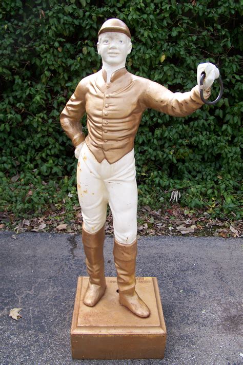 kneeling jockey|VINTAGE LAWN JOCKEY 